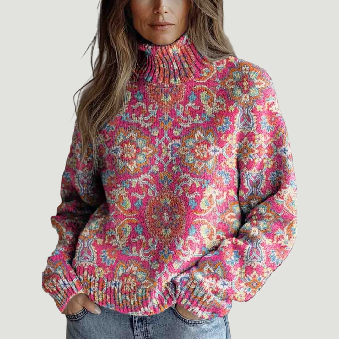 Lucie | Suéter Cuello Alto Floral