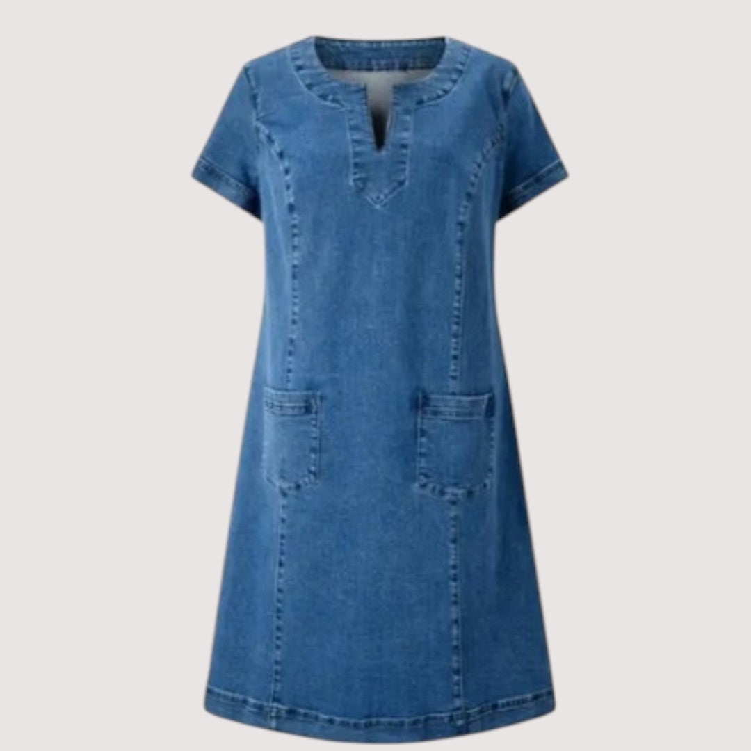 Tamara | Vestido de Jean con Escote en V