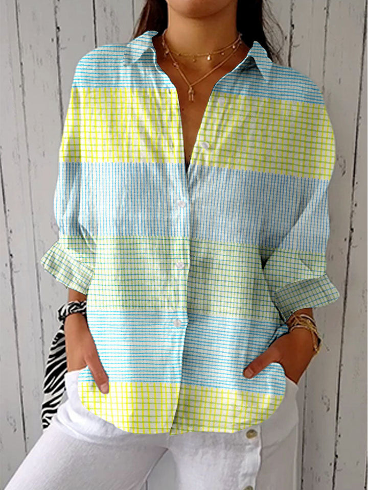 Anne | Blusa de Cuadros Pastel