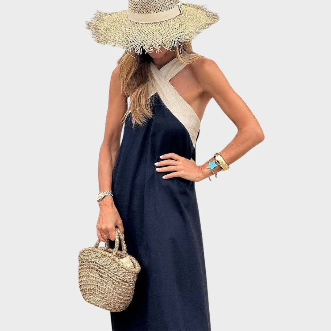 Ornella | Vestido con Escote Cruzado