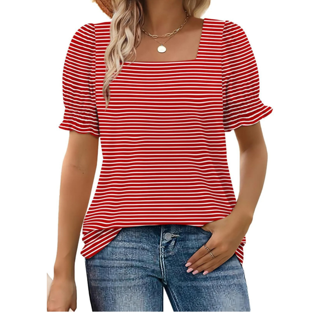 Josephine | Esencial de Verano con Mangas de Volantes para Mujeres