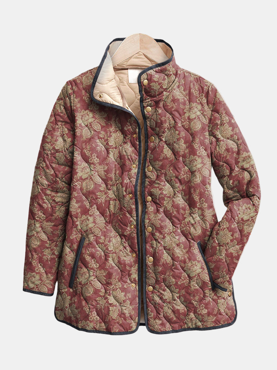 Corinne | Chaqueta Retro con Estampado Floral