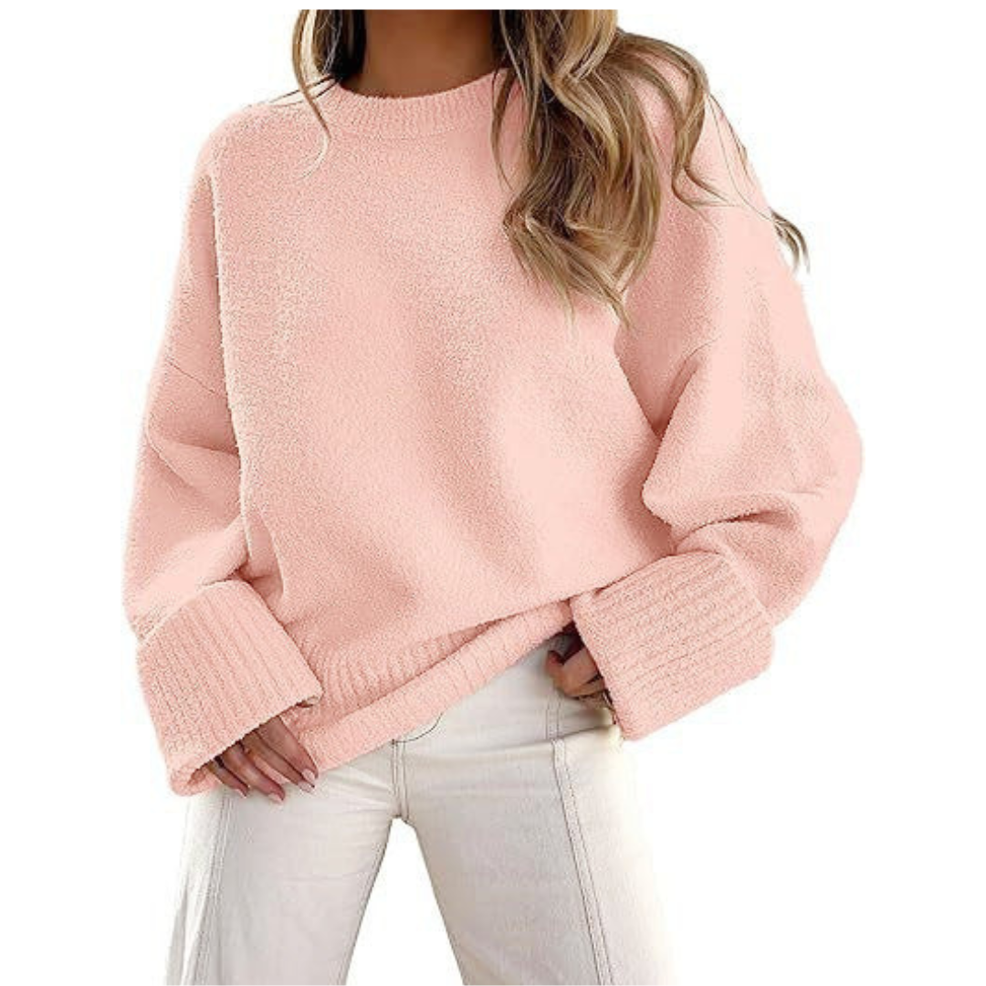Haley | Suéter de Pullover de Punto Suave y Oversized
