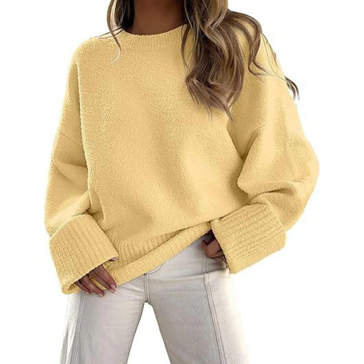 Haley | Suéter de Pullover de Punto Suave y Oversized