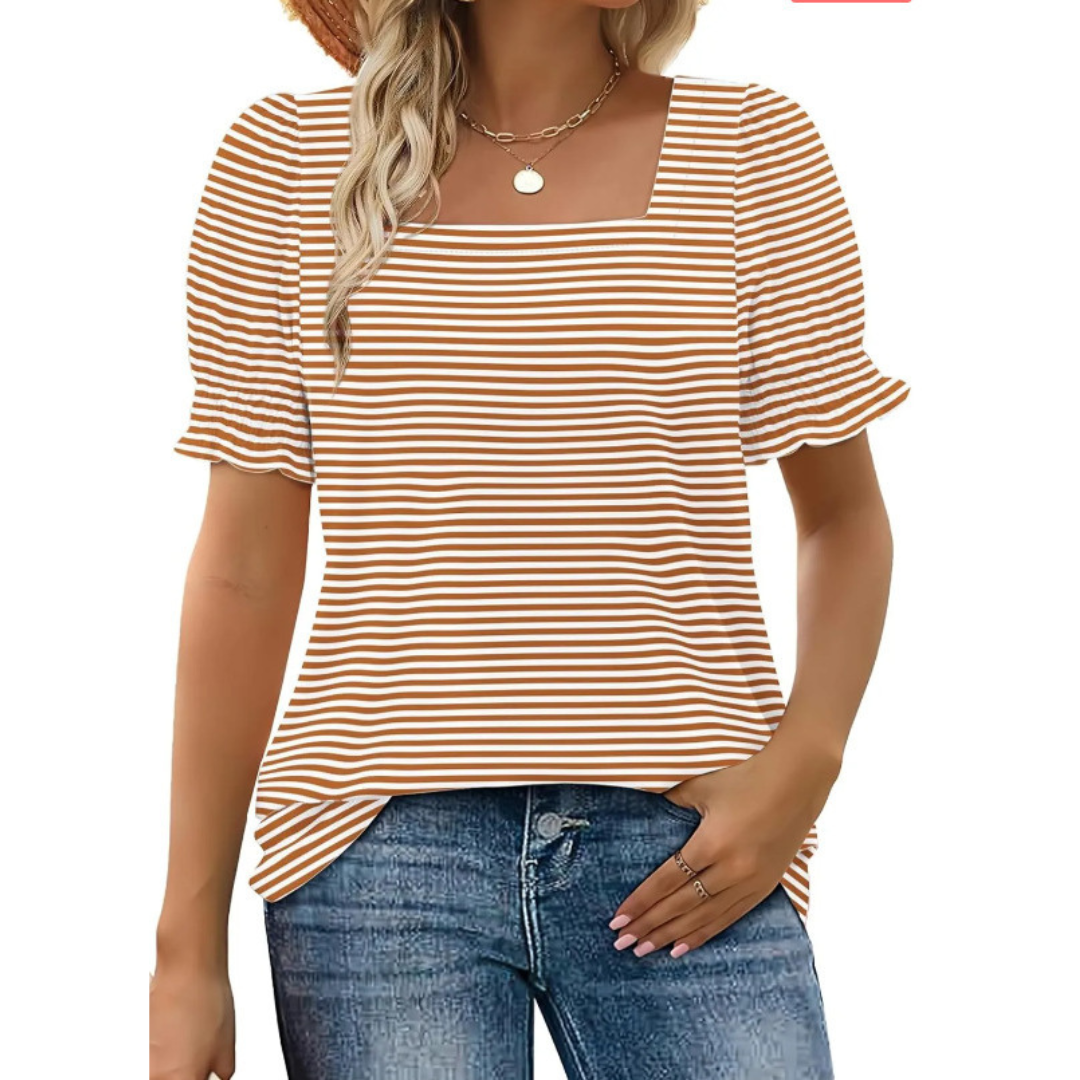 Josephine | Esencial de Verano con Mangas de Volantes para Mujeres