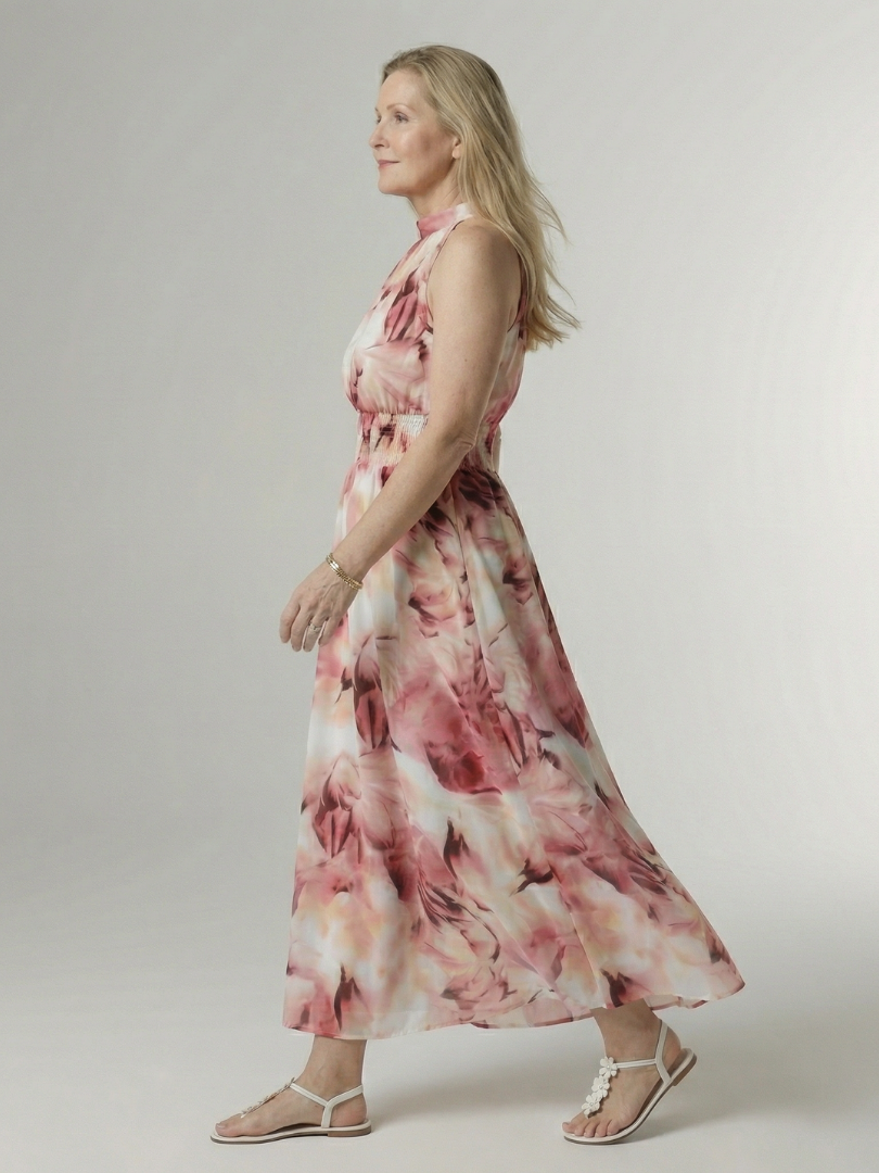 Giuliana | Vestido Midi Halter Fruncido