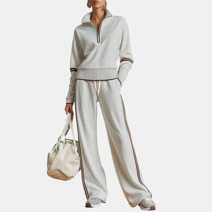 Rosaura | Conjunto de Blusa y Pantalón de Piernas Anchas