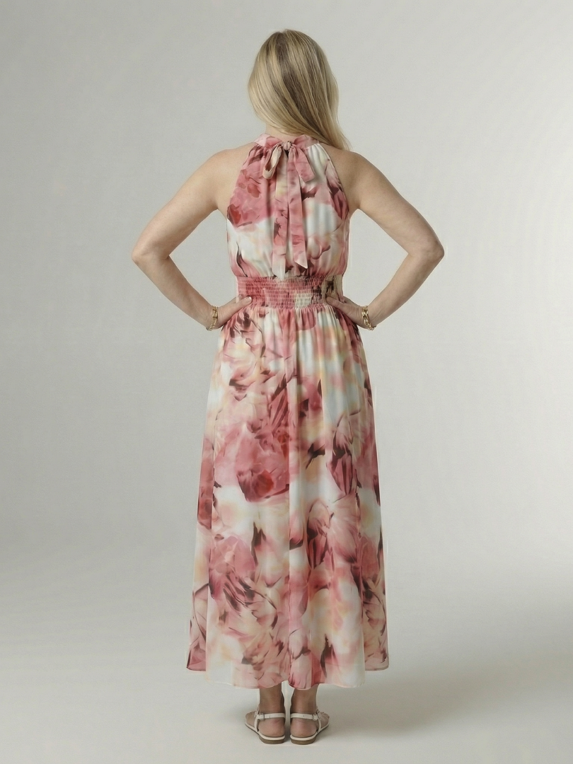 Giuliana | Vestido Midi Halter Fruncido