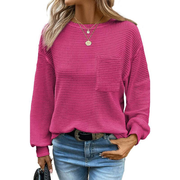 Liora | Blusa de Cuello Redondo Oversized de Manga Larga y Confortable
