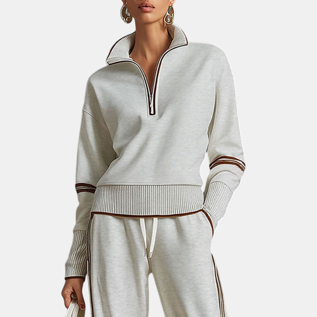 Rosaura | Conjunto de Blusa y Pantalón de Piernas Anchas