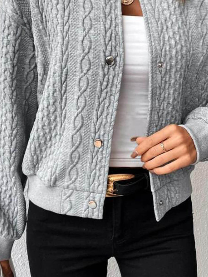 Chaqueta de jacquard con corte holgado