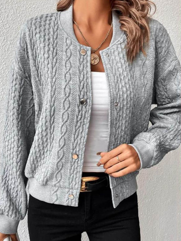Chaqueta de jacquard con corte holgado