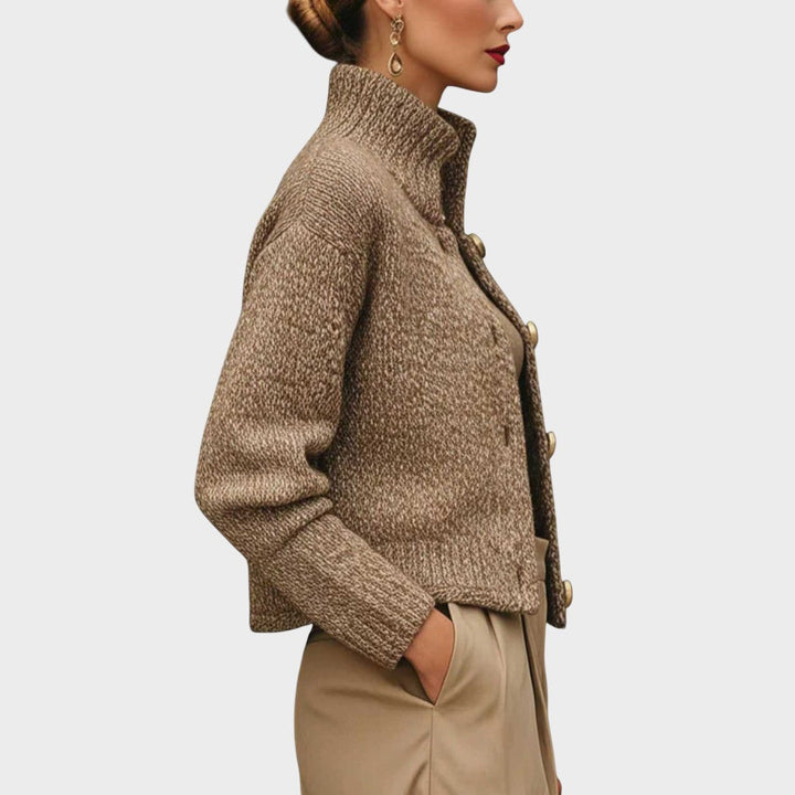Sabrina | Campera Corta de Mezcla de Lana con Botones