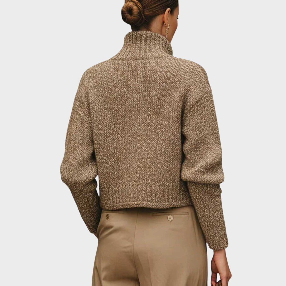 Sabrina | Campera Corta de Mezcla de Lana con Botones