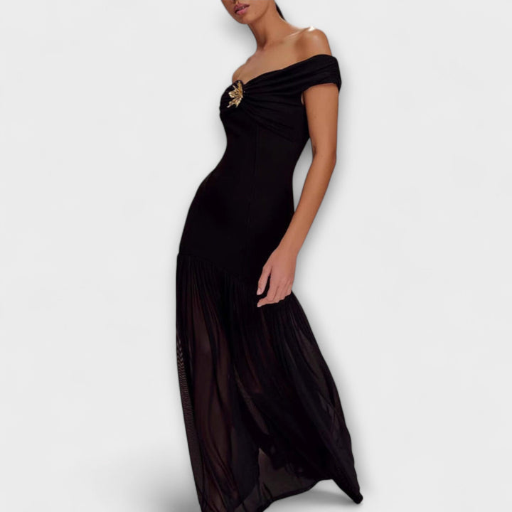 Trinidad | Vestido Largo Bodycon sin Breteles