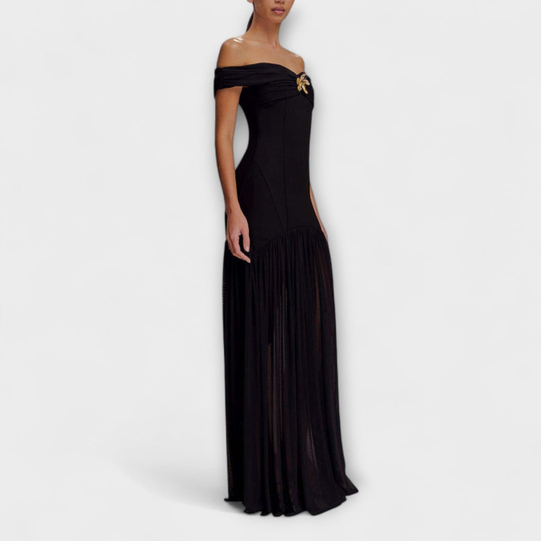 Trinidad | Vestido Largo Bodycon sin Breteles