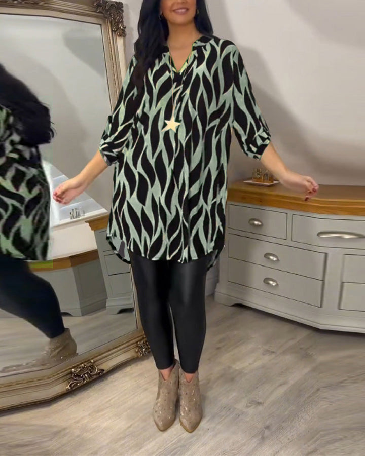 Alexandra | Blusa Suelta Impresa para Mujeres