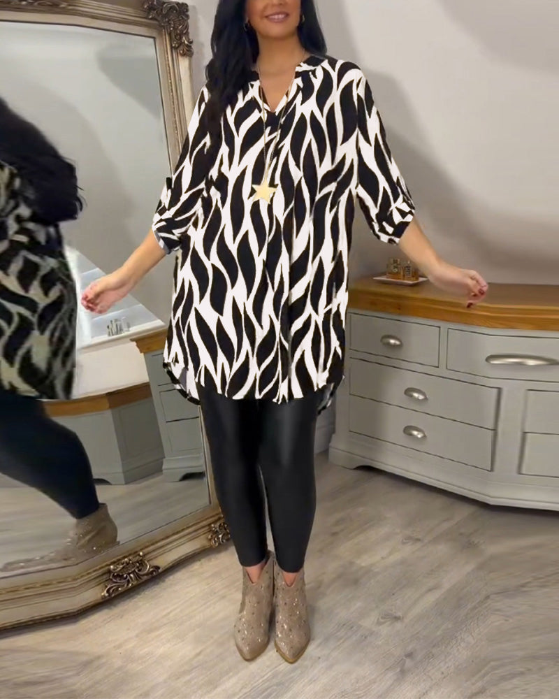 Alexandra | Blusa Suelta Impresa para Mujeres