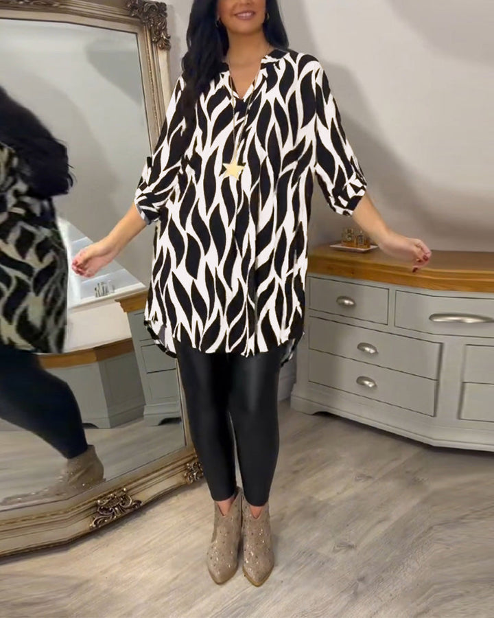 Alexandra | Blusa Suelta Impresa para Mujeres