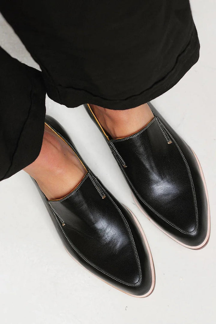 Zofia | Mocasín Patchwork Negro