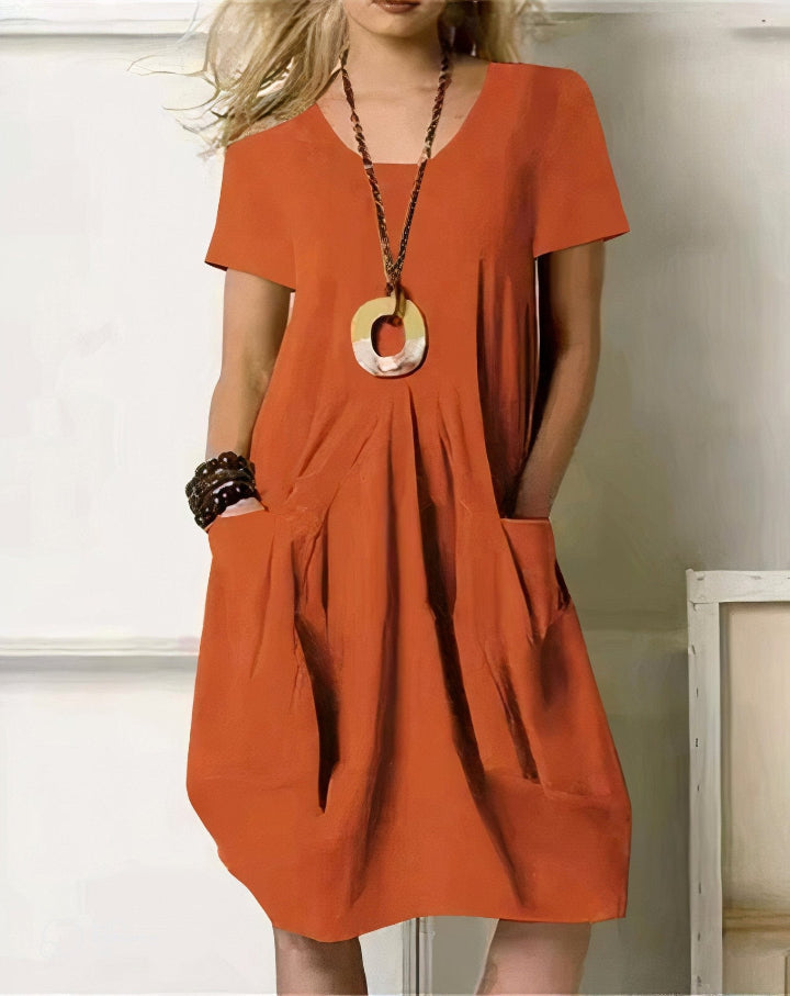 Sofía | Vestido Midi Casual con Vuelo
