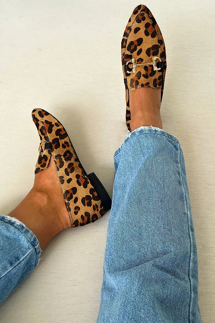 Gia | Elegantes Mocasines de Leopardo