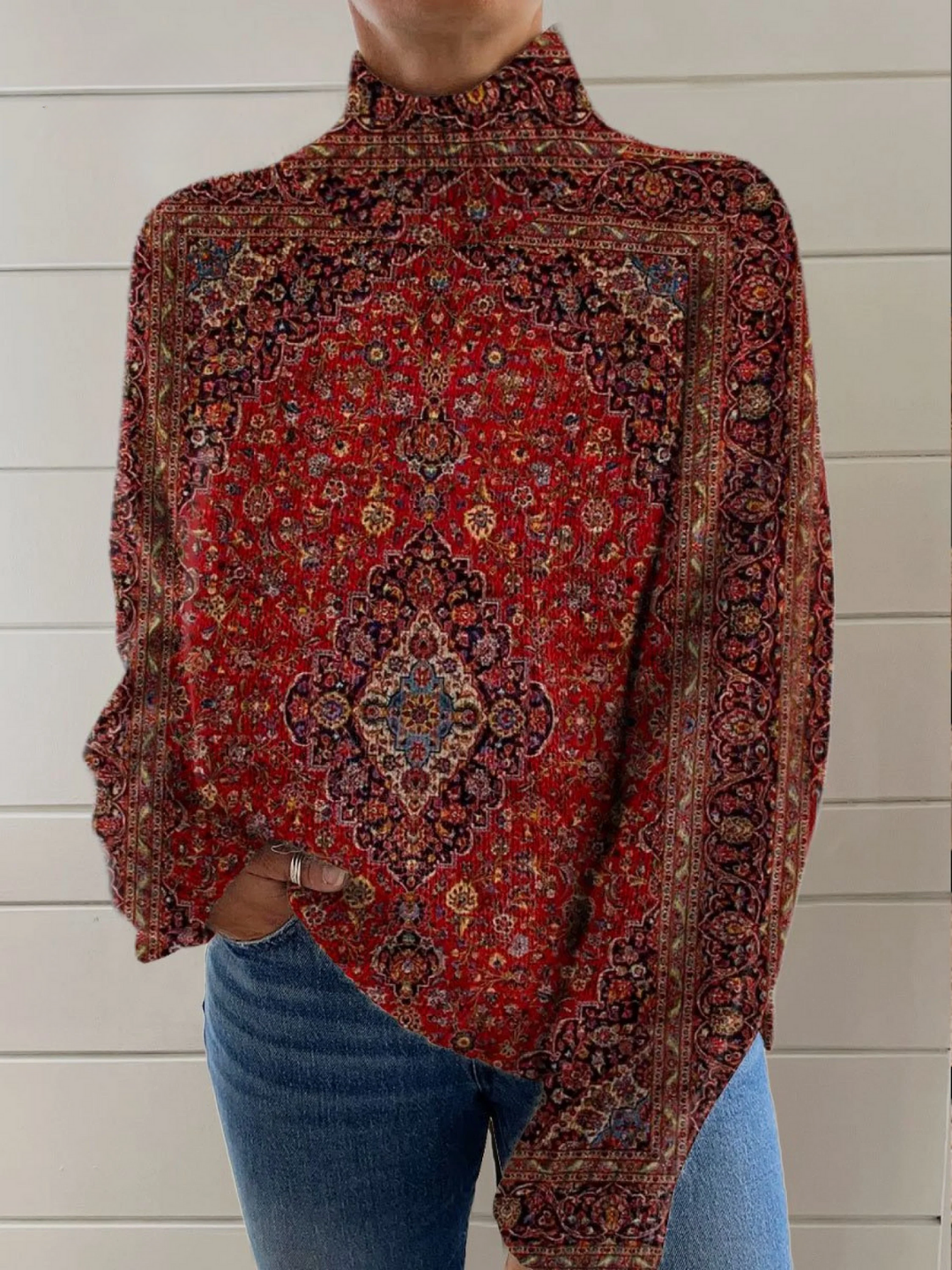 Marcelle | Suéter Vintage de Cuello Alto