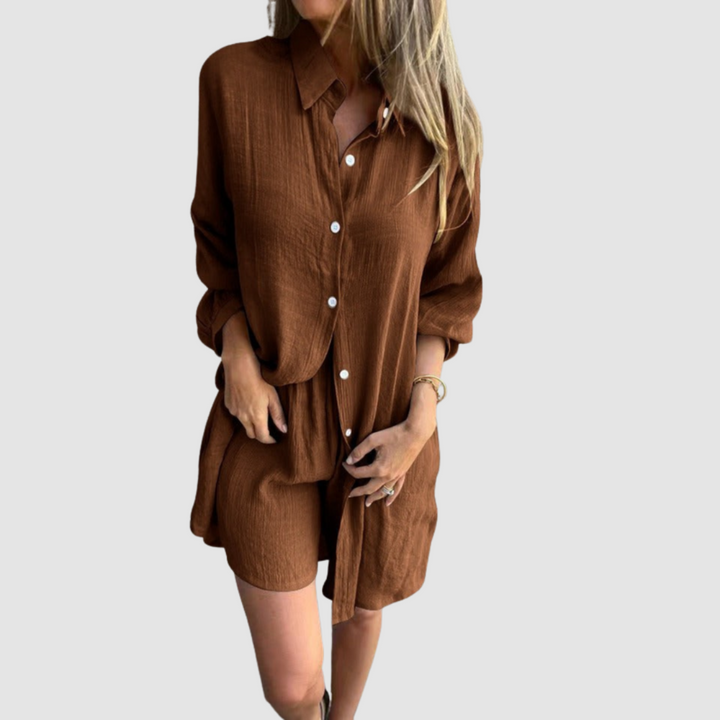 Gennie | Conjunto Elegante de Dos Piezas – Blazer Corto y Falda Lápiz