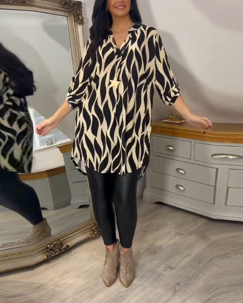 Alexandra | Blusa Suelta Impresa para Mujeres