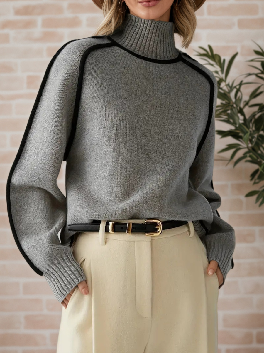 Donna | Suéter elegante con cuello alto