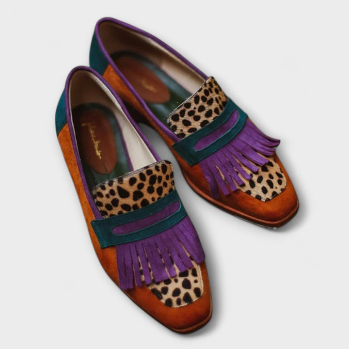 Fallon | Mocasín Marrón Leopardo
