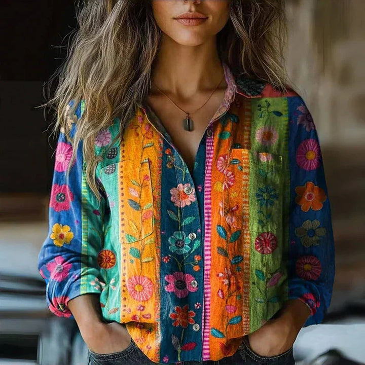 Graciela | Blusa Bohemia Estampada