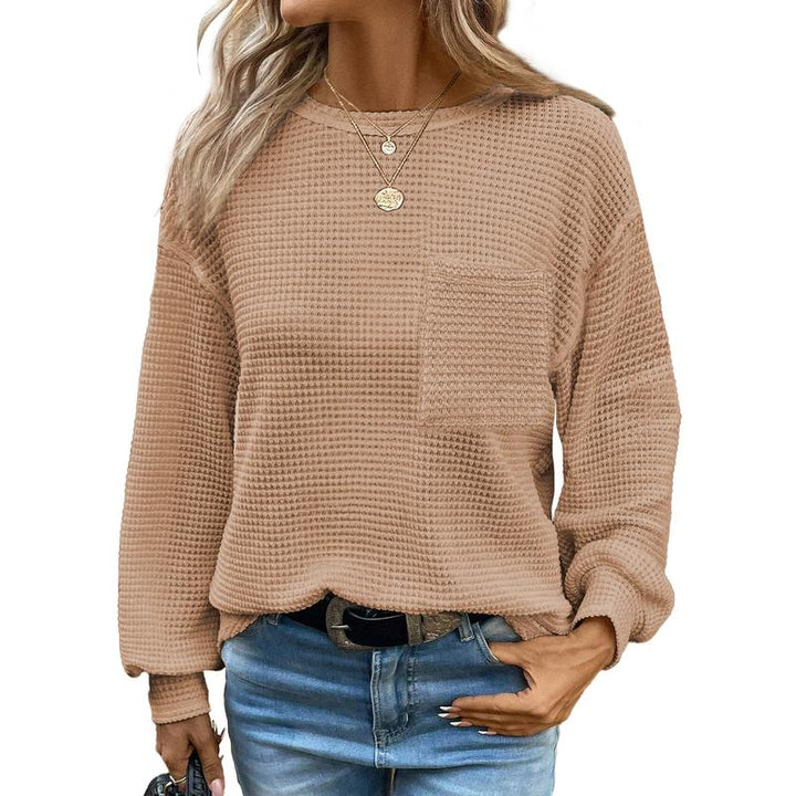 Liora | Blusa de Cuello Redondo Oversized de Manga Larga y Confortable