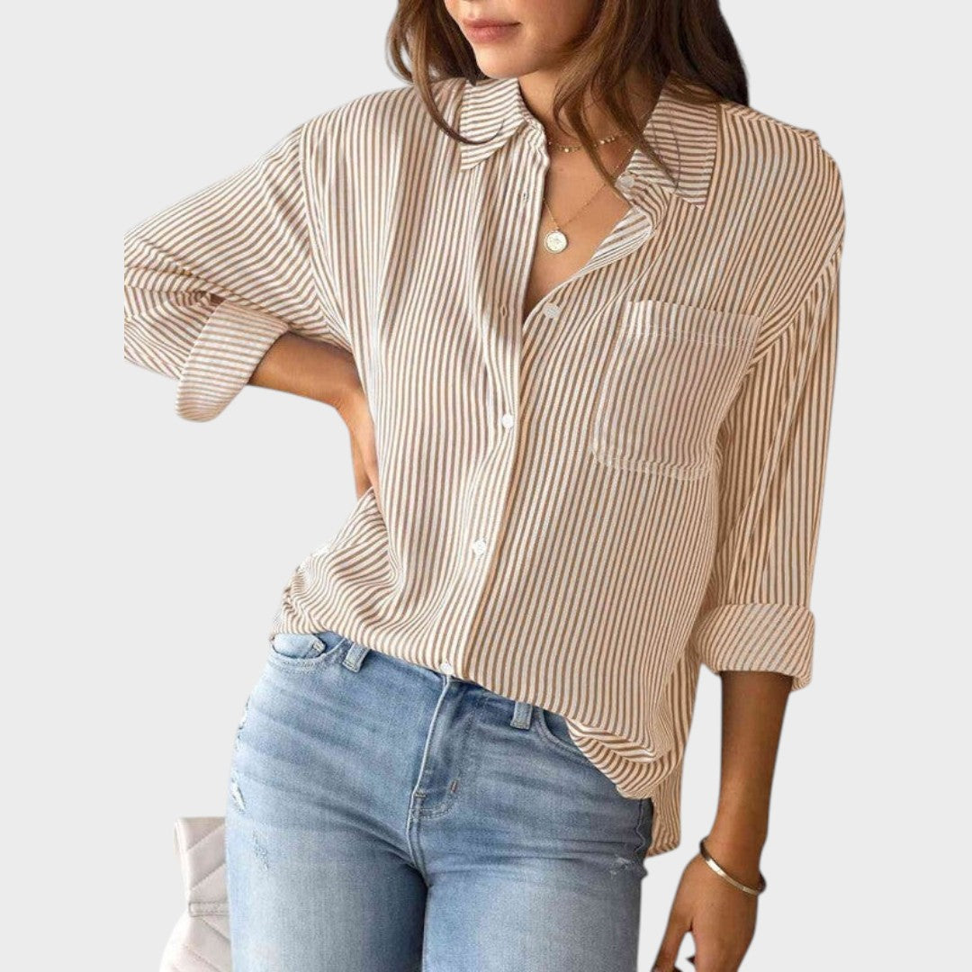 Brenda | Blusa con Cuello Clásico