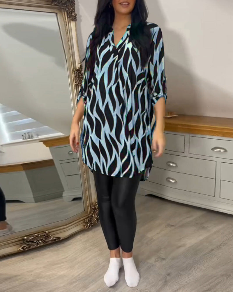 Alexandra | Blusa Suelta Impresa para Mujeres