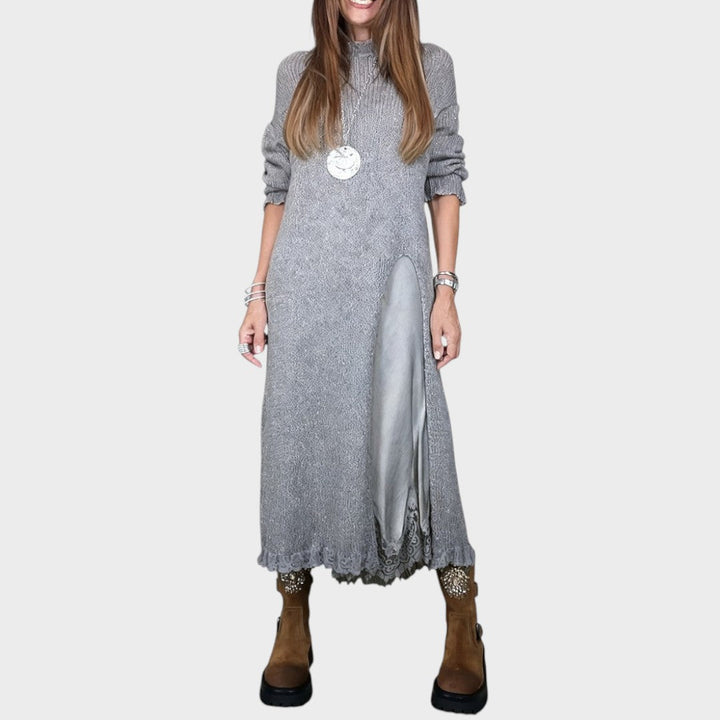 Vega | Conjunto de Suéter y Vestido de Estilo Lencero