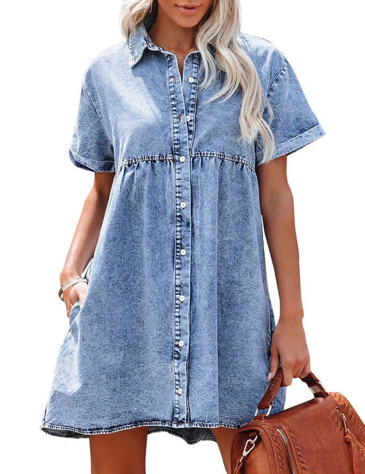 Juana | Vestido Camisero de Jean