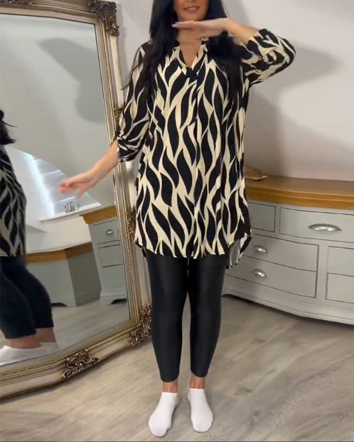 Alexandra | Blusa Suelta Impresa para Mujeres