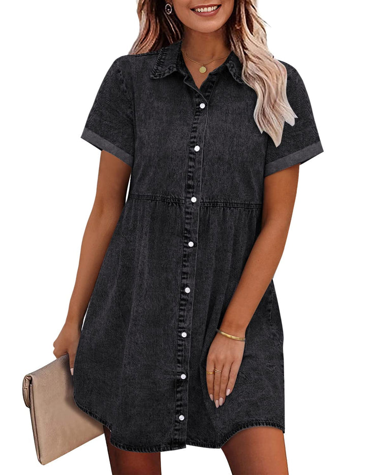Juana | Vestido Camisero de Jean