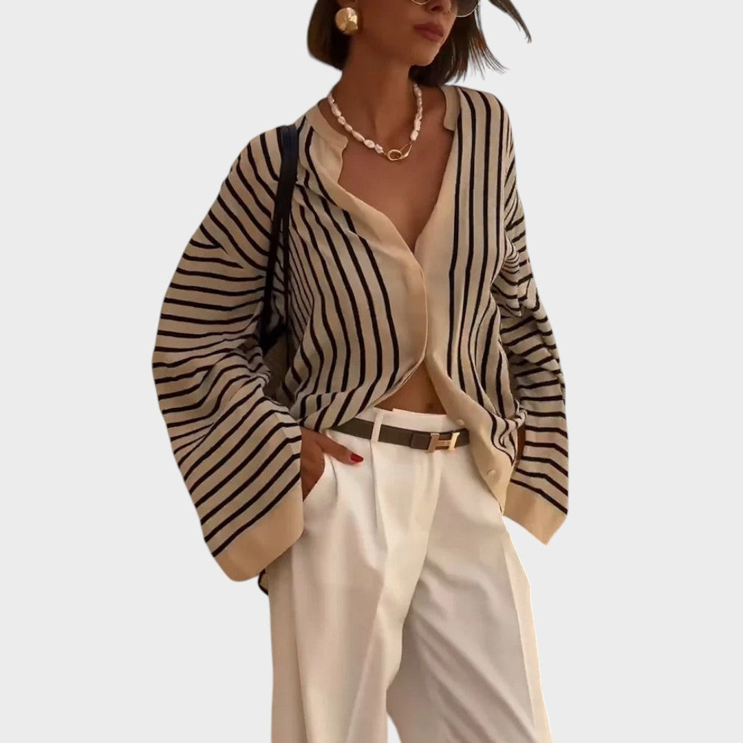 Yamila | Blusa a Rayas Fluida