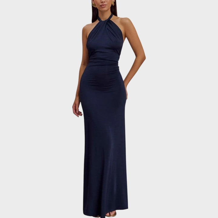 Mía | Vestido Largo con Escote Halter