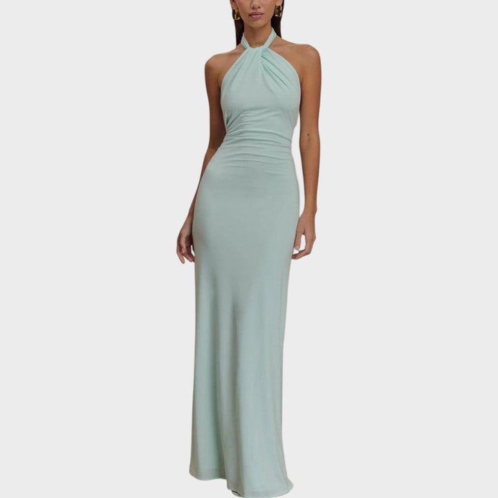 Mía | Vestido Largo con Escote Halter