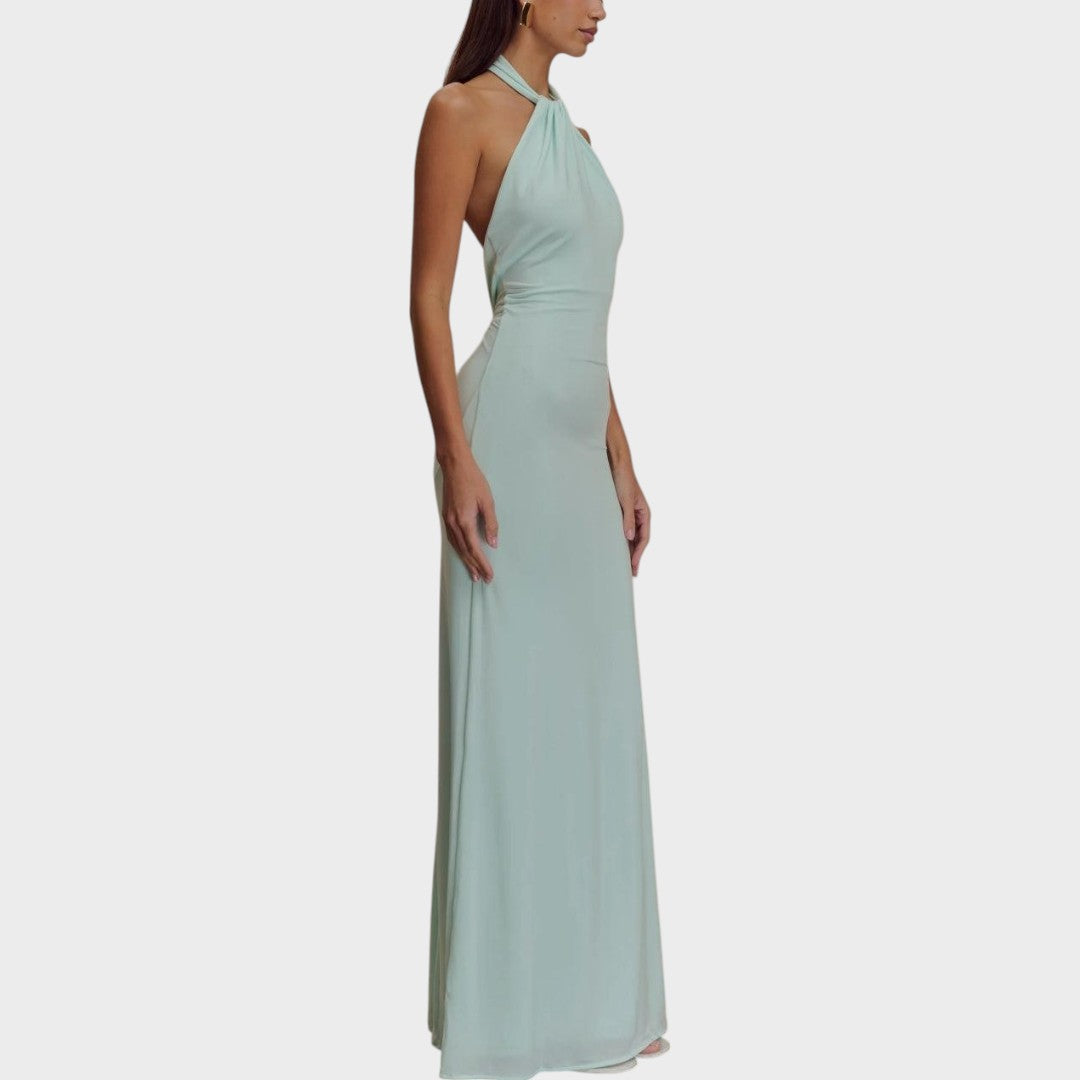 Mía | Vestido Largo con Escote Halter