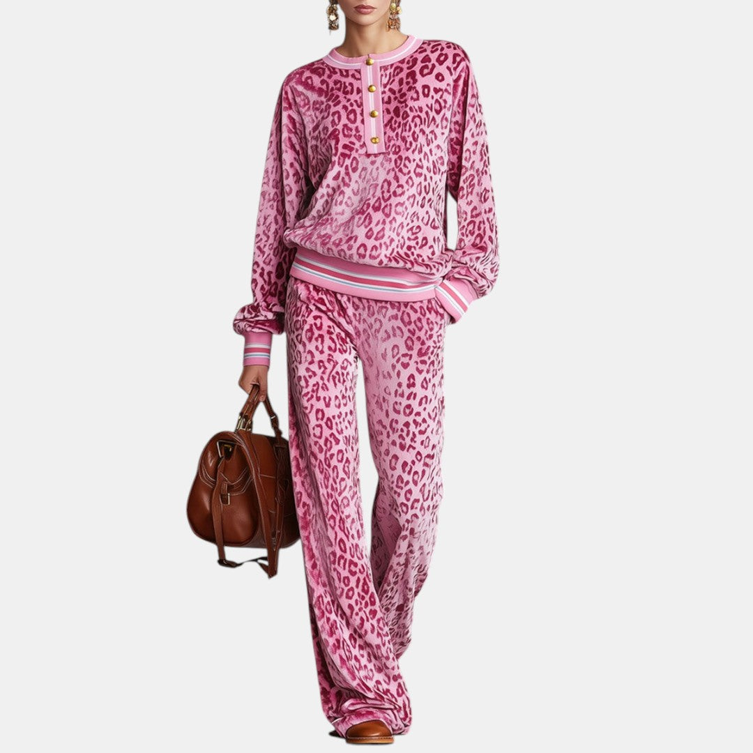 Paz | Conjunto Deportivo de Terciopelo Rosa