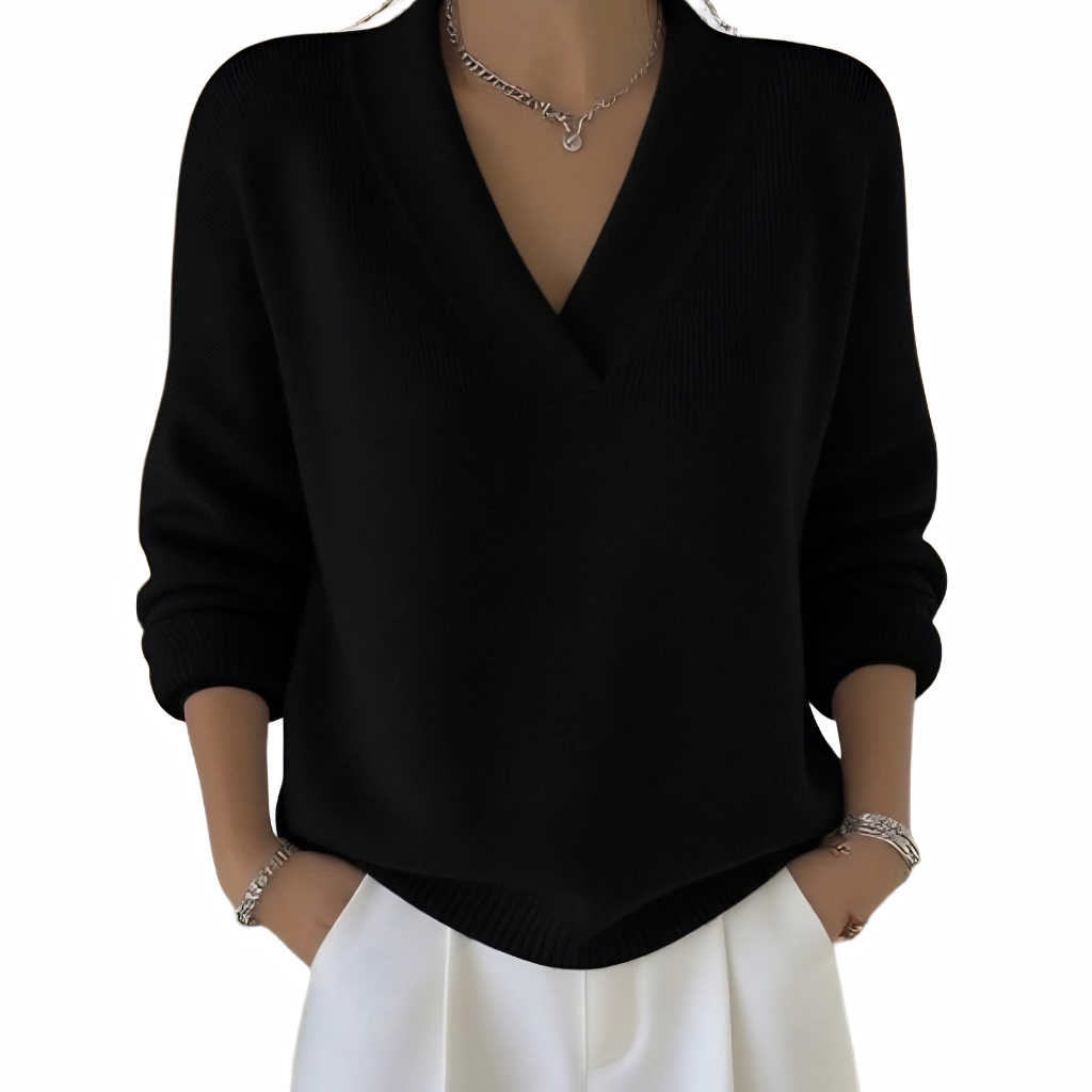 Maggie | Suéter V-Neck Sin Esfuerzo