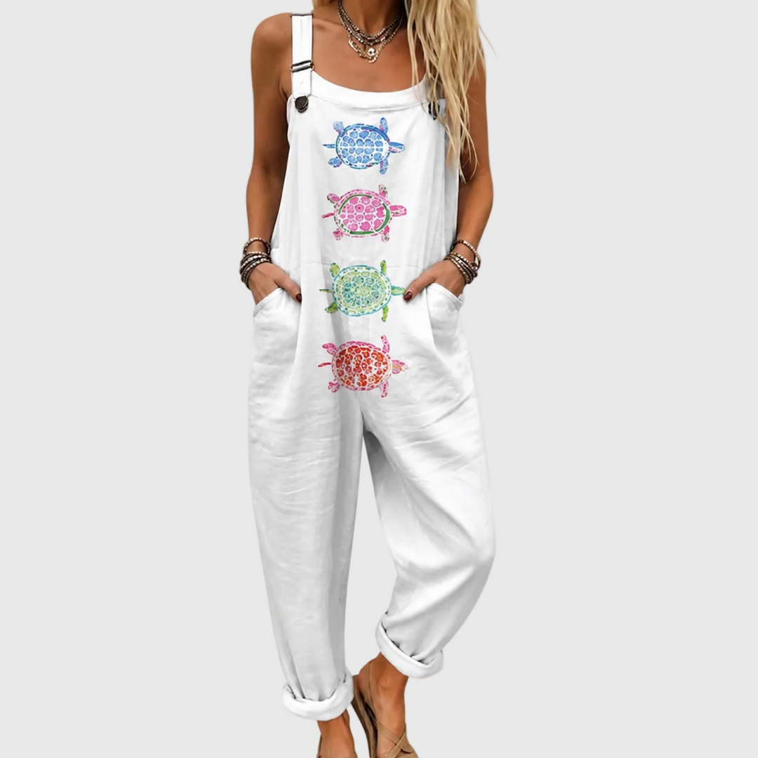 Imke | Mono blanco con tortugas