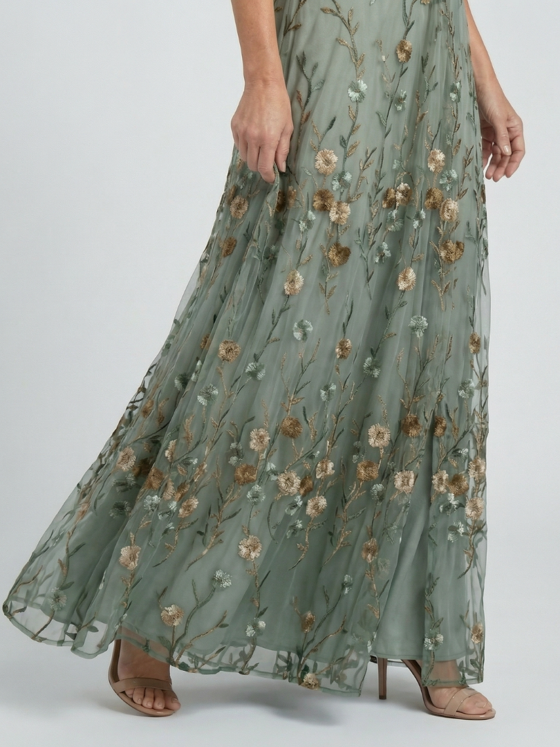 Jazmín | Vestido Halter Floral Fluido