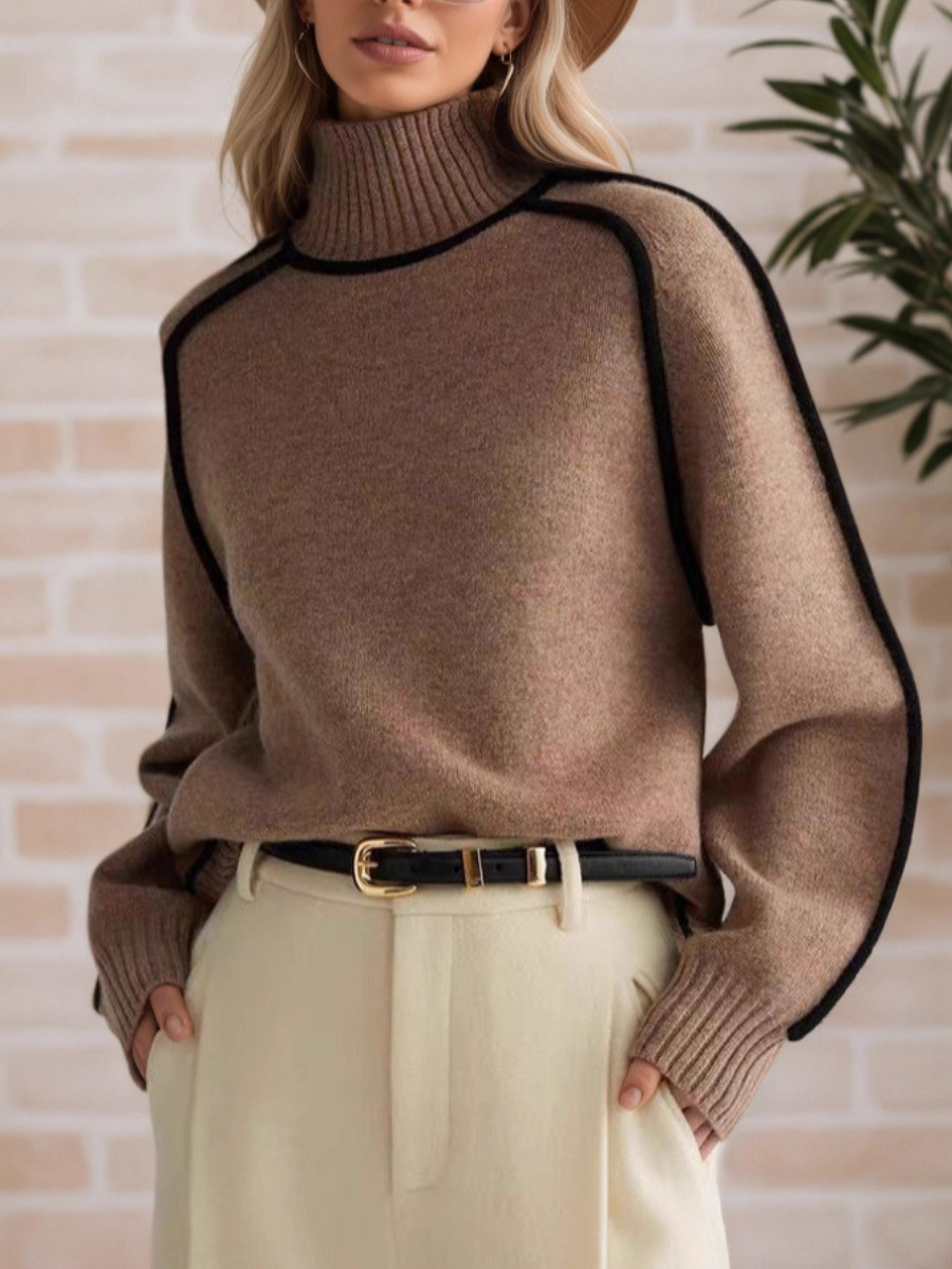 Donna | Suéter elegante con cuello alto