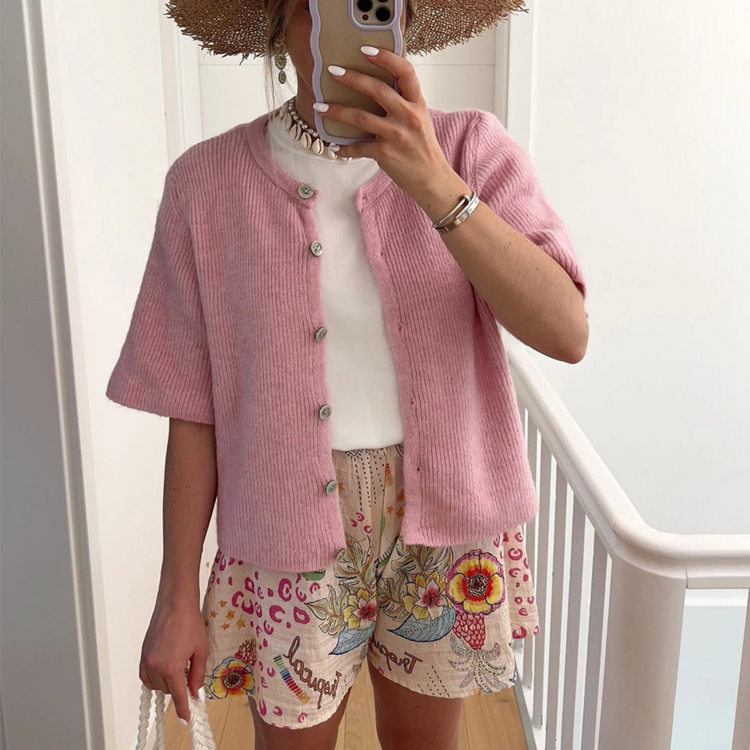 Alma | Cárdigan ligero de manga corta para el verano