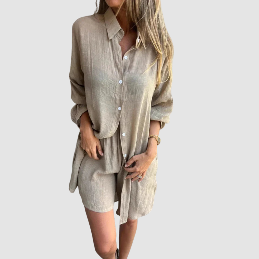 Gennie | Conjunto Elegante de Dos Piezas – Blazer Corto y Falda Lápiz